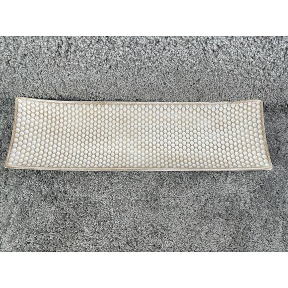 Broyhill 1905 White Rectangular Decorative Serving Tray 70"x23.7" Home Decor - Picture 1 of 8